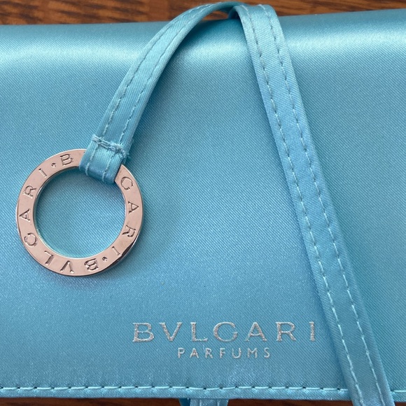 Bulgari parfums satin clutch light blue - Picture 2 of 11